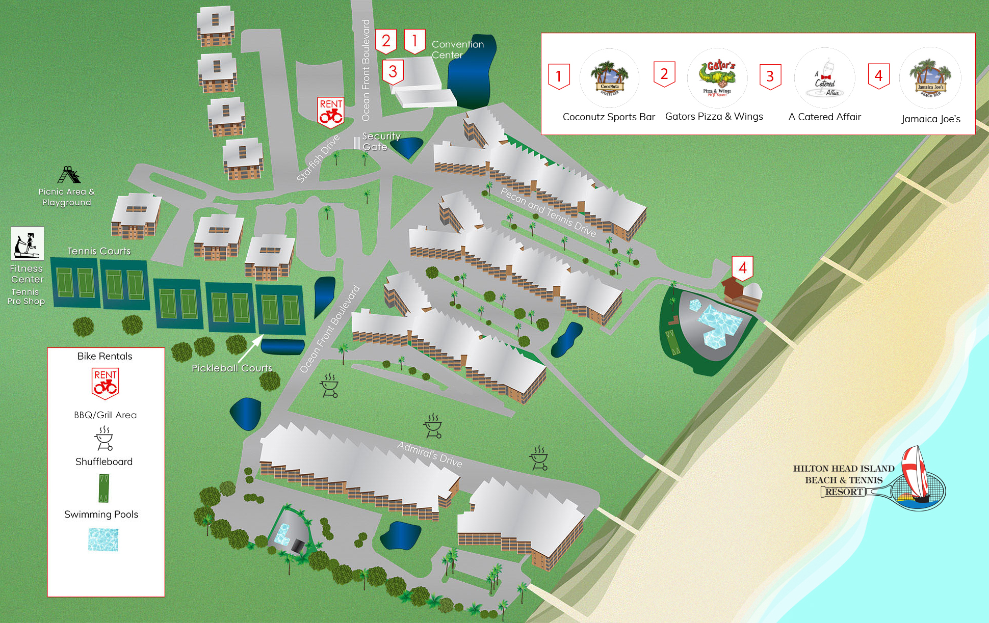 Resort Map inlcuding features