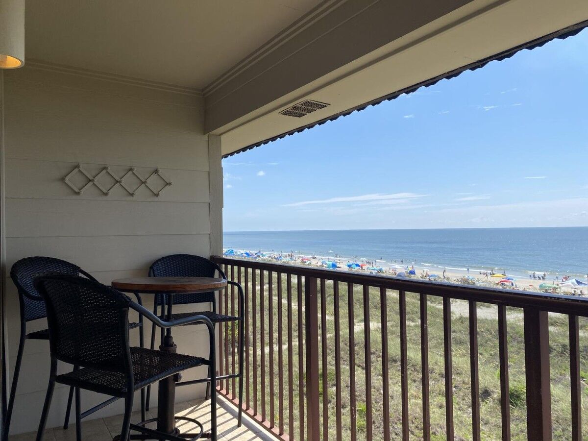 beach view from balcony