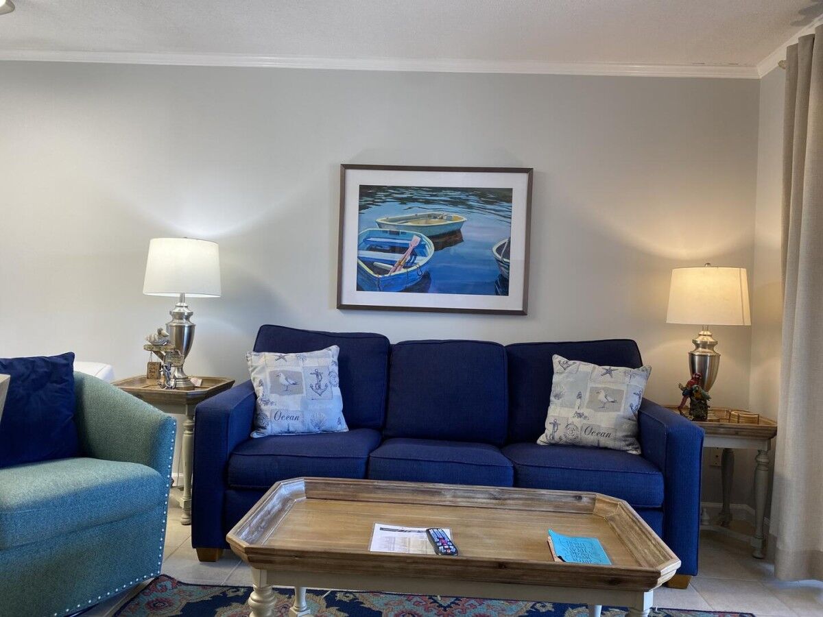 interior of vacation condo on HHI