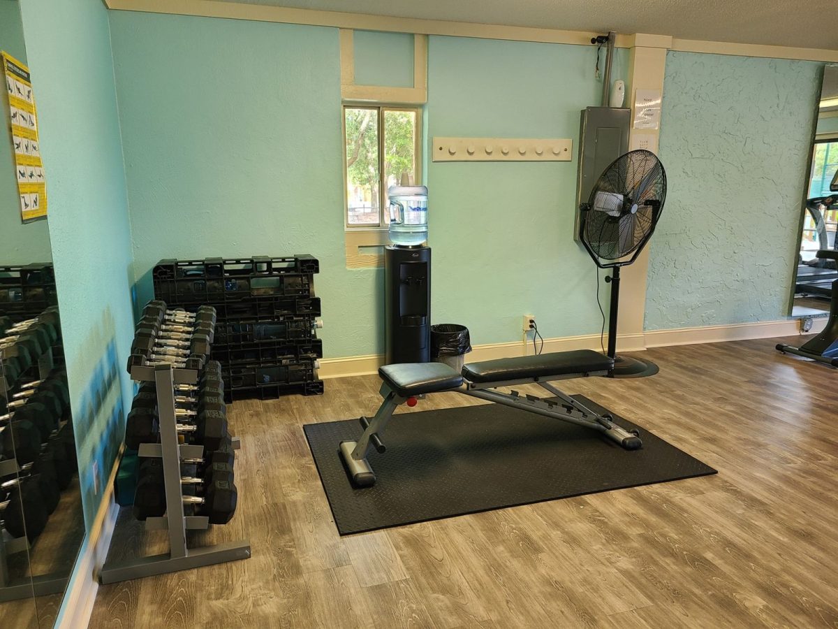 interior of fitness center