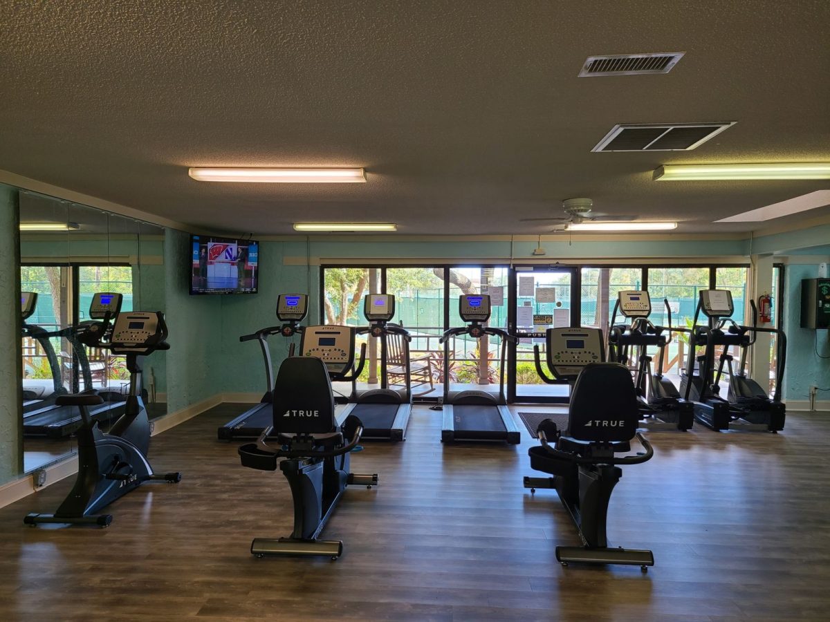 interior of fitness center